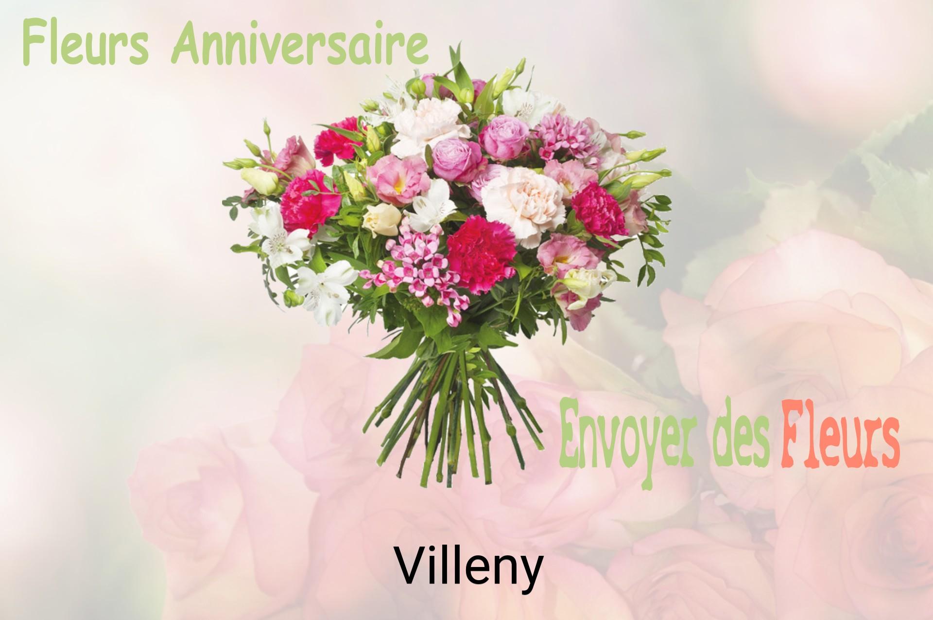 Bouquet de fleurs d’anniversaire livré à Villeny